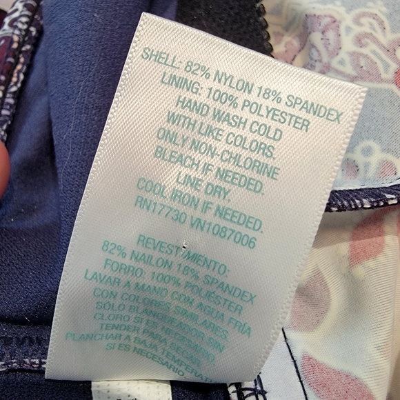 Kona Sol Bandana Tie Mandala Swim Top Halterneck Sz L Y2K Style Biker Chick - Picture 9 of 9